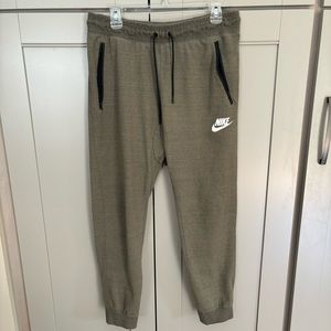 Nike Sweatpant Joggers Zip-Up Pockets and Drawstring Waistband Men's Large